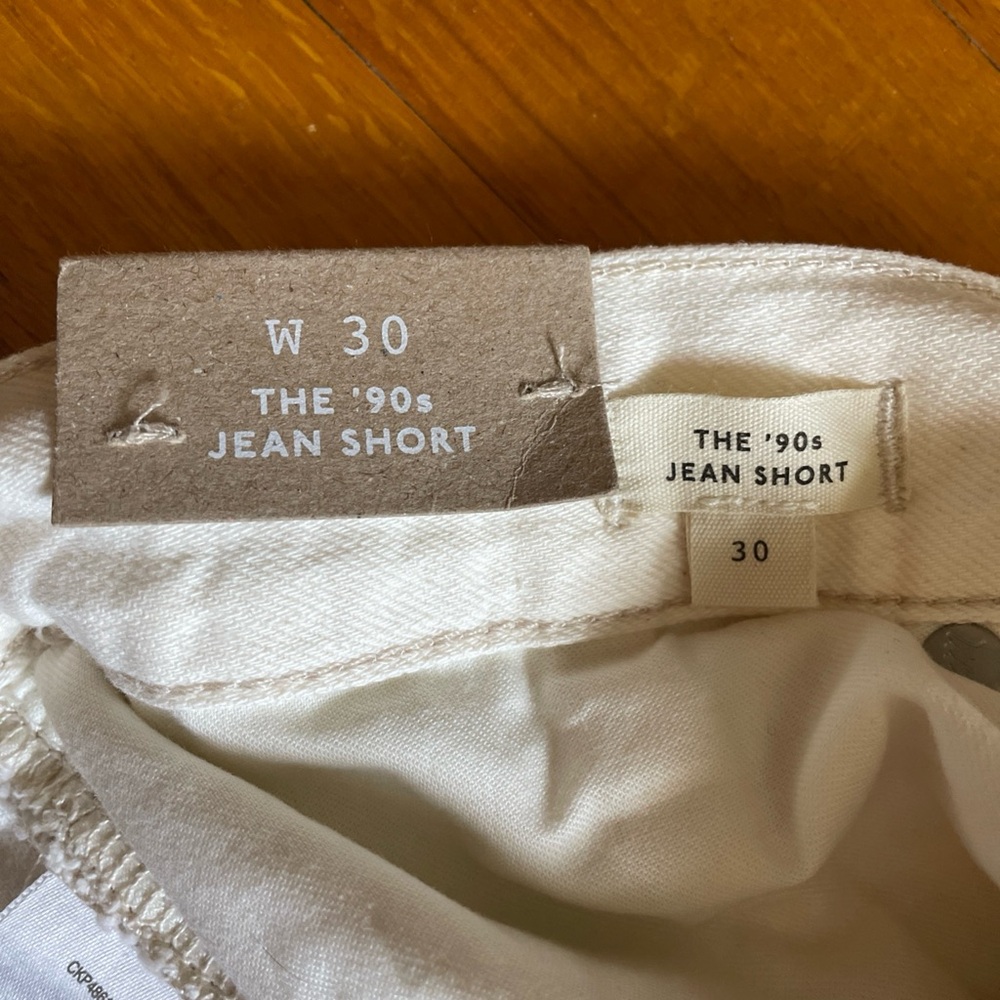NWT Madewell Women’s High-Waist Button-Front Canvas Shorts Mid-Length Size 30 - Picture 10 of 10